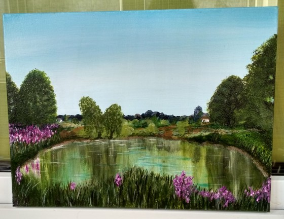 Painting акрилом Картина"Озеро"