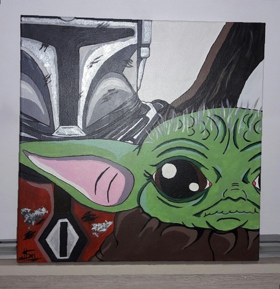 Painting акрилом Мандалорец