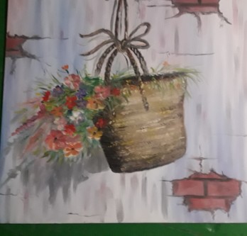 Painting маслом Карзина в подарок 