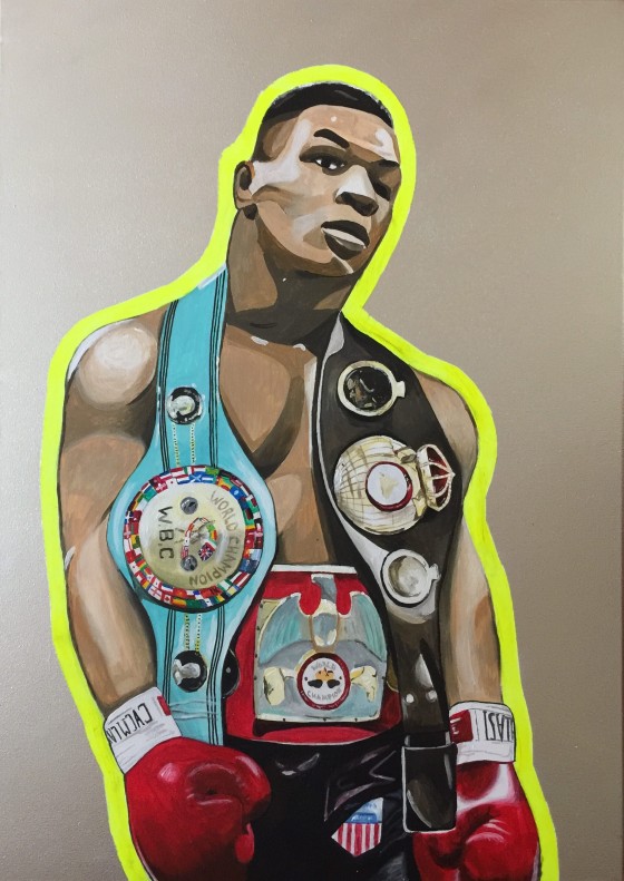 Painting акрилом Mike Tyson