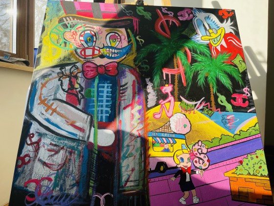 Painting в смешанной технике Монополист 