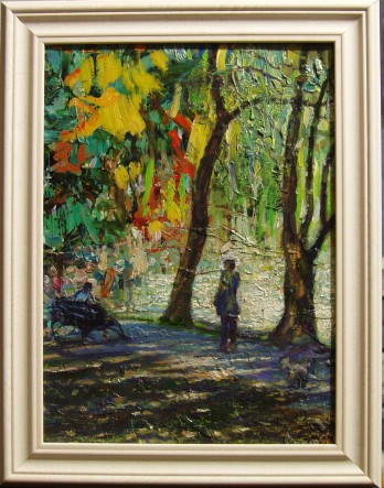 Painting маслом Осенняя прогулка