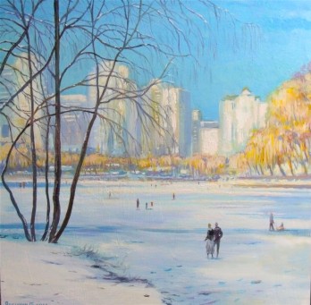 Painting маслом Скоро весна