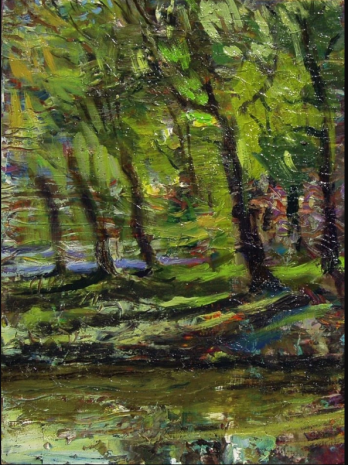 Painting маслом Голосеевские пруды