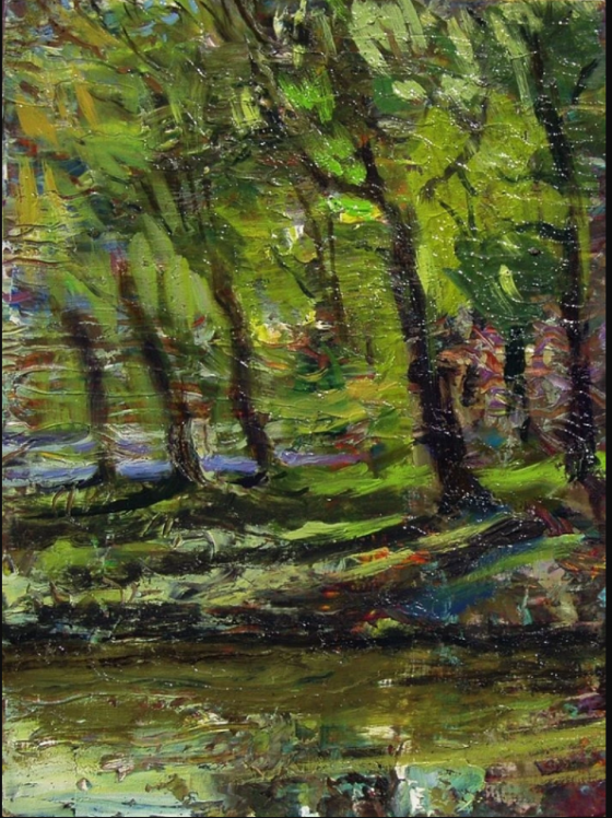 Painting маслом Голосеевские пруды