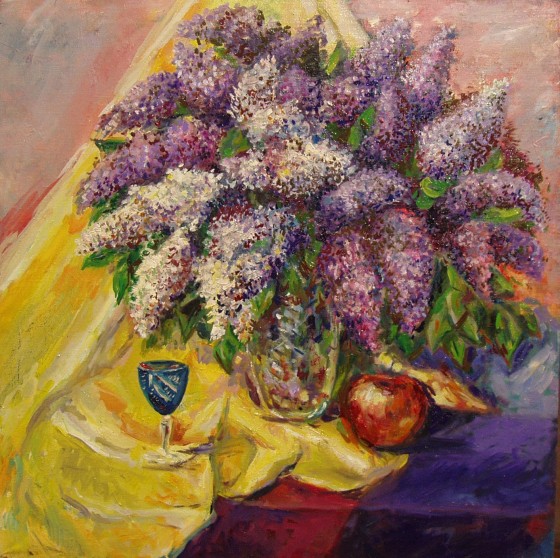Painting маслом Сирень которую никто не видел