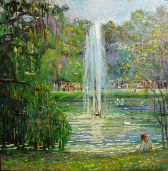 Painting маслом Картина   Фонтан