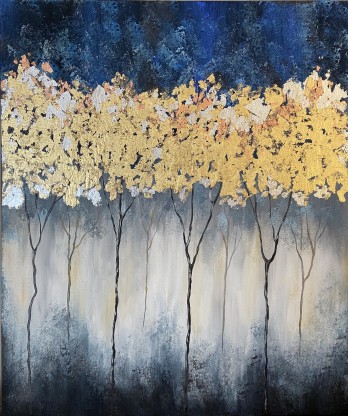 Painting акрилом Золотий ліс