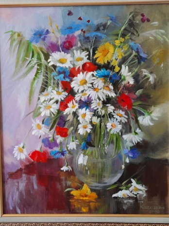 Painting маслом "Полевые цветы"