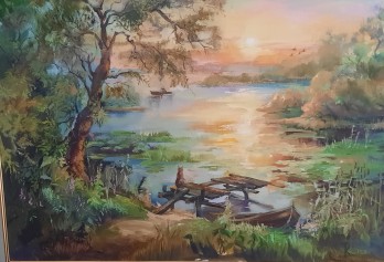 Painting маслом "на закате"