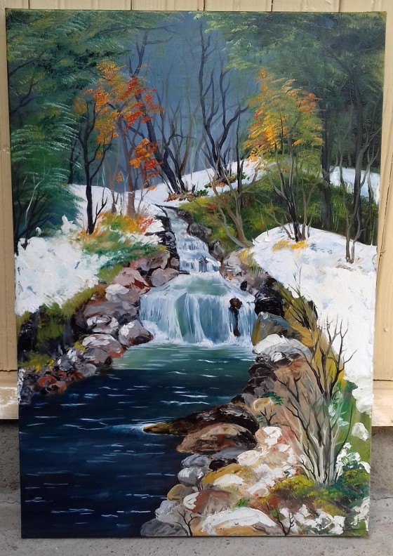 Painting маслом Перший сніг