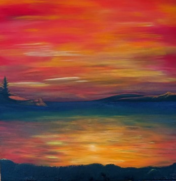 Painting акрилом Яркая фантазия