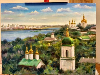 Painting маслом Киево- Печерская лавра