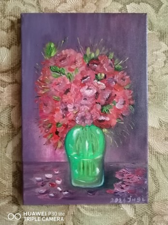 Painting маслом Маленький букетик 