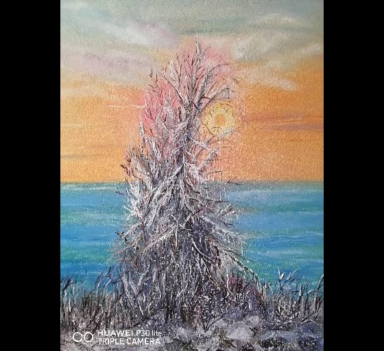 Painting маслом Пусть всегда будет солнце 