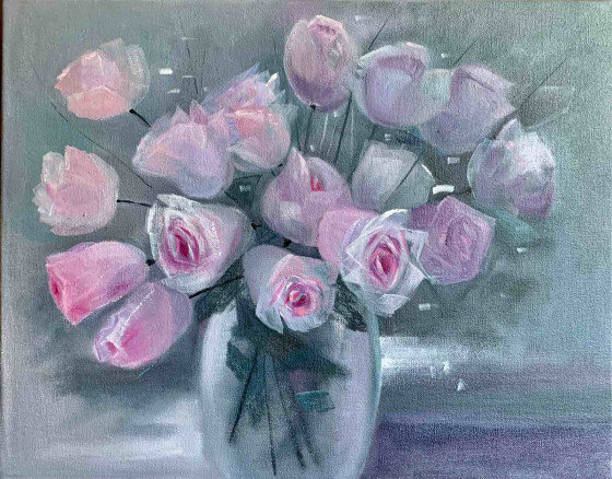 Painting маслом Розовый ветер 