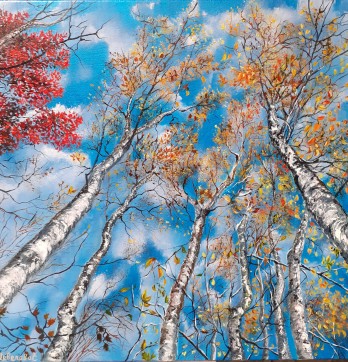 Painting маслом Безграничная высь.