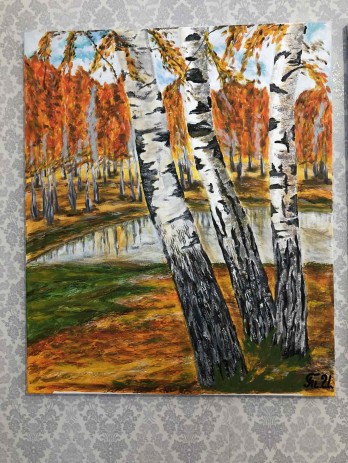 Painting акрилом Осінь