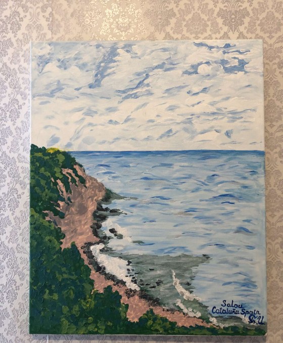 Painting акрилом Іспанія.Салоу.