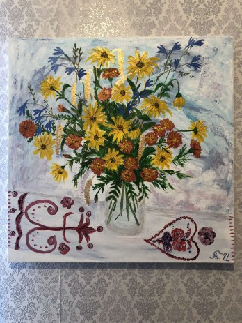 Painting акрилом Осінній букет