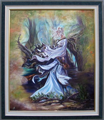 Painting маслом Лесная нимфа