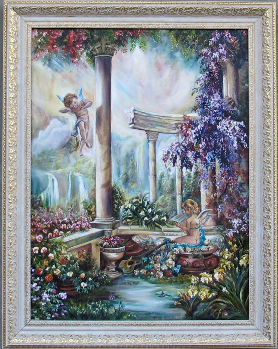Painting в смешанной технике Ангелы