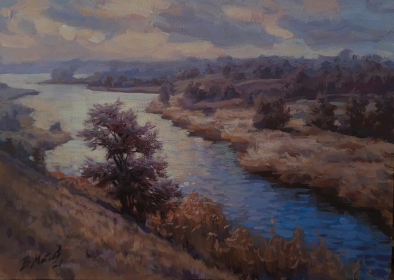 Painting акрилом Весна в Соколовке