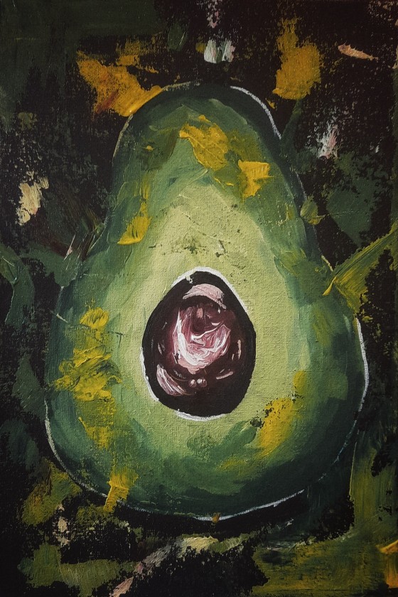 Painting акрилом Авакадо
