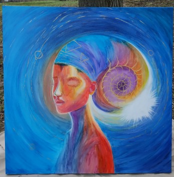 Painting в смешанной технике Внутренний мир