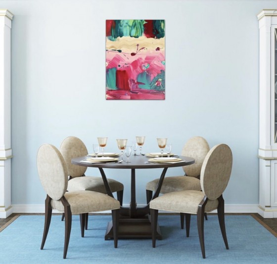 Painting акрилом Turquoise Butterfly