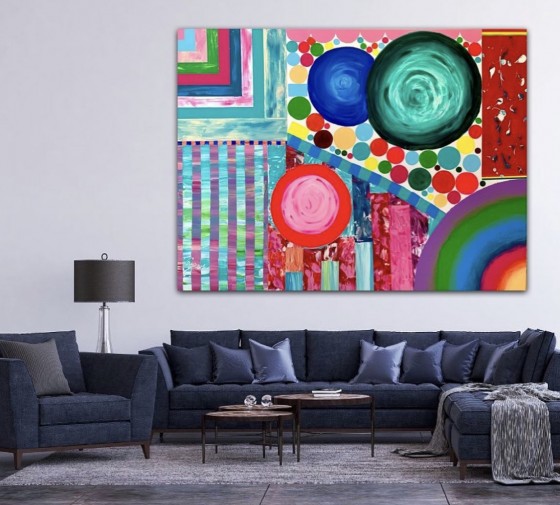 Painting акрилом Colored  Paradise