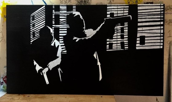 Painting акрилом Crime