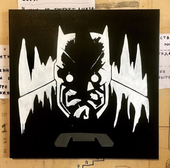 Painting акрилом Batman