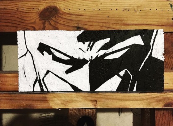 Painting акрилом Batman