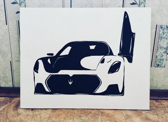 Painting акрилом Maserati