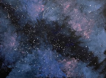 Painting акрилом Галактика