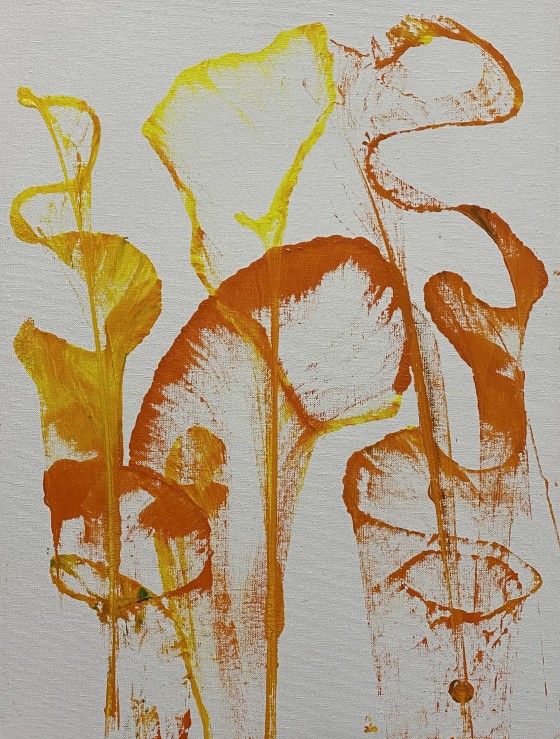 Painting акрилом Цветы