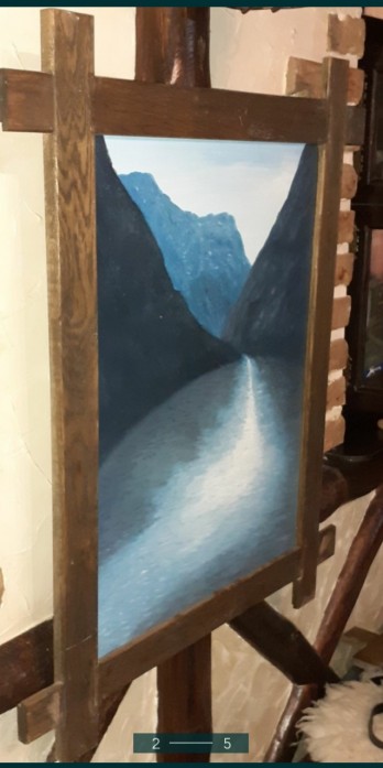 Painting маслом Картина маслом "Фьорды Норвегии"