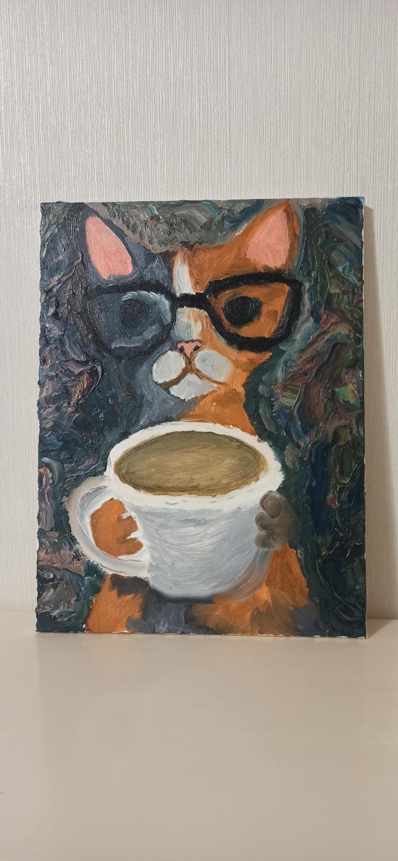Painting маслом Котику