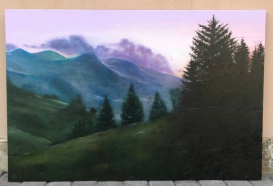 Painting маслом Магія гір