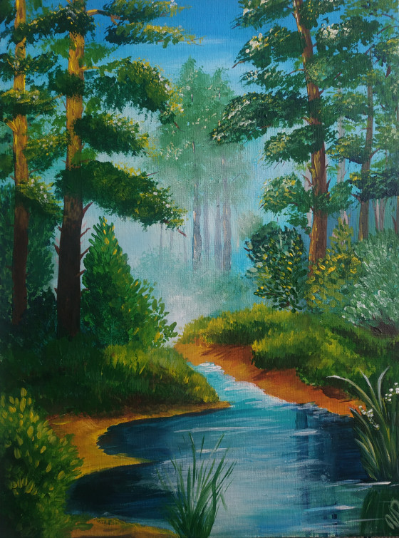 Painting акрилом Релакс