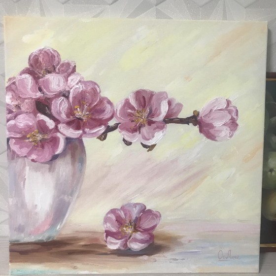 Painting маслом Весенние цветы