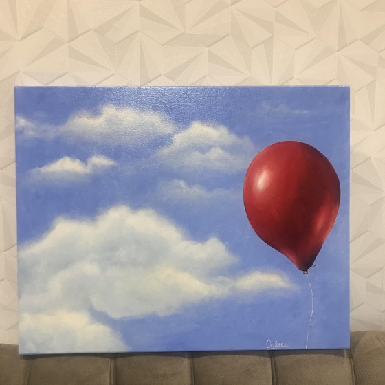 Painting маслом Воздушный шарик