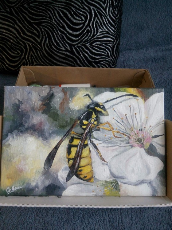 Painting маслом Оса