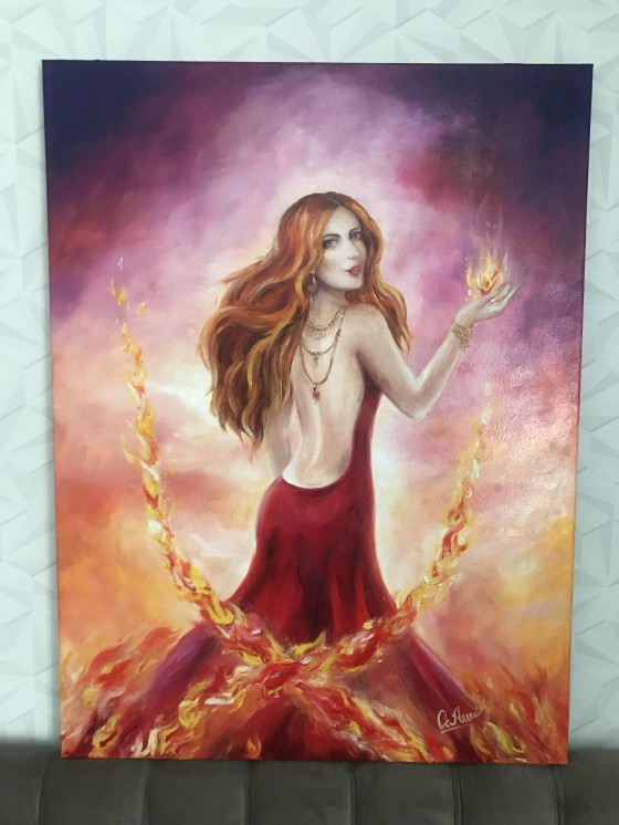 Painting маслом Огонь