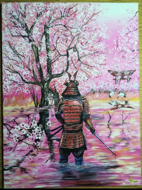 Painting акрилом Последнее мгновенье