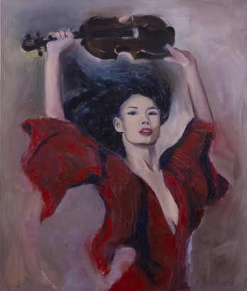 Painting маслом Ванесса Мей