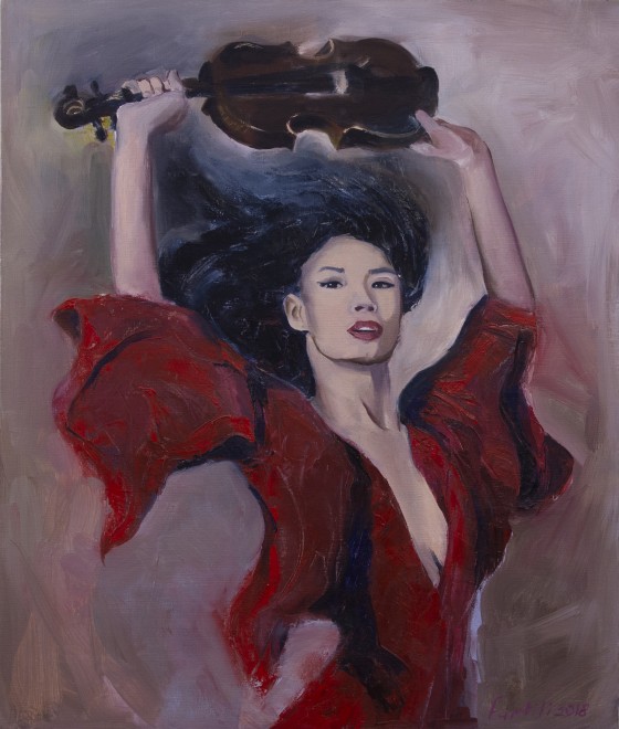 Painting маслом Ванесса Мей