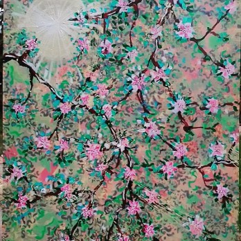 Painting в смешанной технике "Весна"