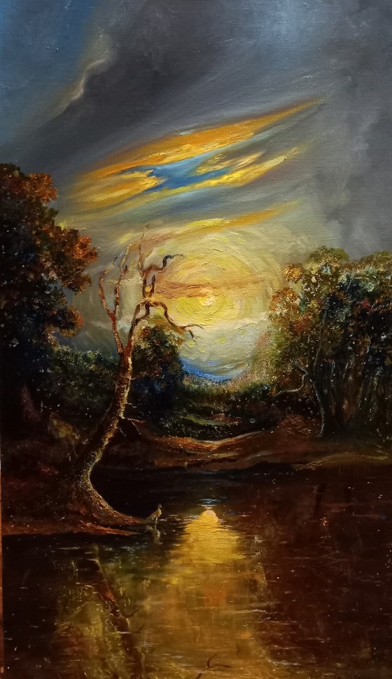 Painting маслом Ночные истории